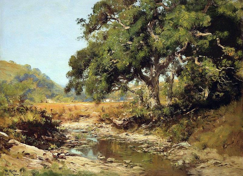 William Keith Stream Through the Valley Norge oil painting art